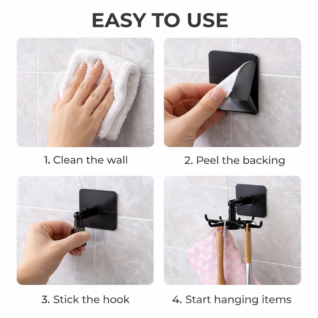 OmniSpin™ 360° Smart Organizer Hook